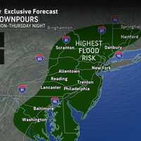 Flash Flood Risk Rises Across Northeast Corridor With More Heavy Rain Coming