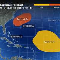 Separate Chances For Tropical Development Being Monitored In Atlantic