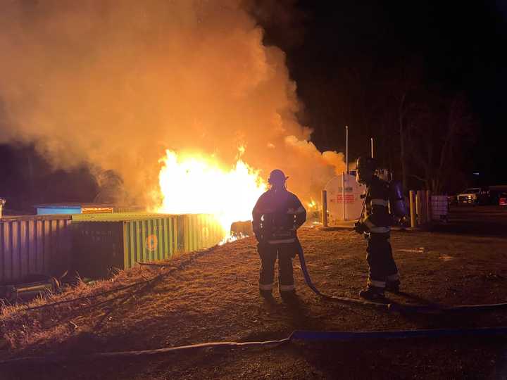 At the Preakness Country Club fire.