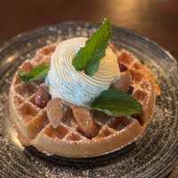 <p>Belgian waffles are on the menu at the Kittle House Inn, per its website.</p>