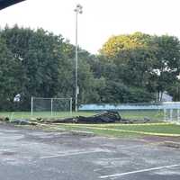 <p>A suspected arson fire at the Monroe Township Little League Complex in Williamstown, NJ, on September 3, 2024.
  
</p>