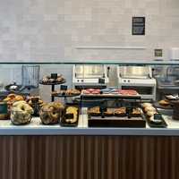 <p>The interior of Panera’s new Islandia restaurant.</p>