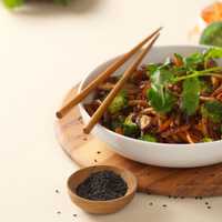 <p>Japanese Pan Noodles from Noodles &amp; Company.</p>
