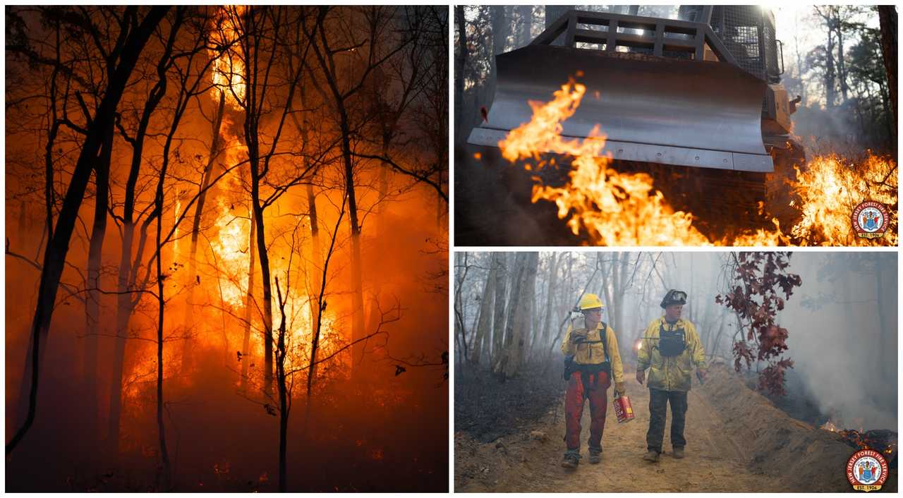 Wildfire Near NJ Golf Course Fully Contained Smoke Lingers After Days Wildfire Near NJ Golf Course Fully Contained Smoke Lingers After Days