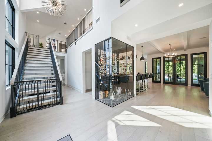 The wine fridge at 324 Hardenburg Ave., Demarest.
  
