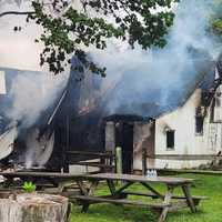 <p>Scenes from the Limestone Road fire on May 19. </p>