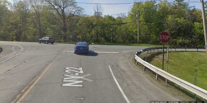 The intersection of state routes 7 and 22 in the town of Hoosick.