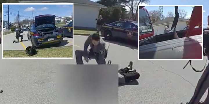 Body-worn camera footage of New York State Police responding to the scene.&nbsp;