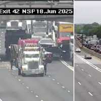 Reported Truck Explosion On LIE In Jericho Causes Big Delays