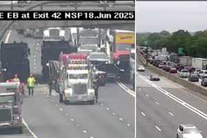 Reported Truck Explosion On LIE In Jericho Causes Big Delays