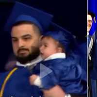 VIDEO: NY Dad Keeps Promise To Son—And Degree—In Viral Commencement Chase