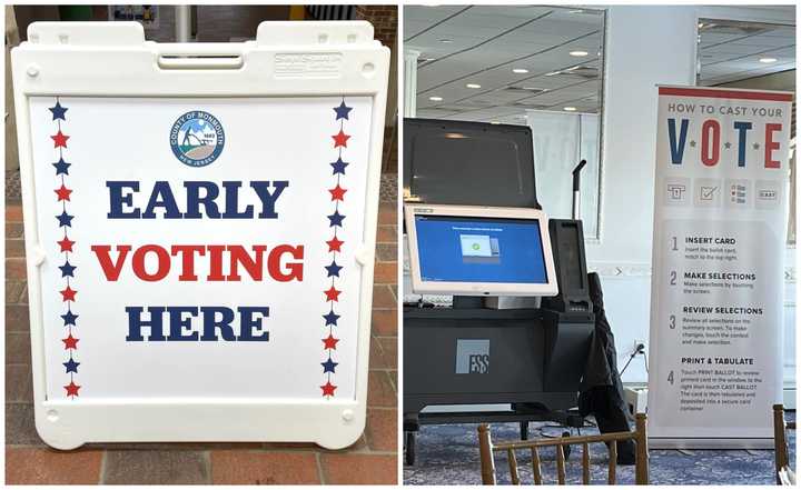 Early voting in Monmouth County, NJ.