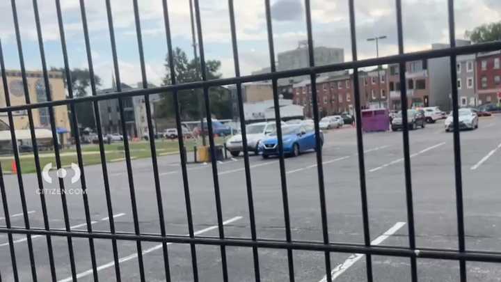 The parking lot at&nbsp;Al-Aqsa Islamic Society, 1501 Germantown Avenue.&nbsp;