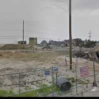 <p>Route 35 near Osborn Dunes in Mantoloking, NJ, in August 2013, about 10 months after Hurricane Sandy.</p>