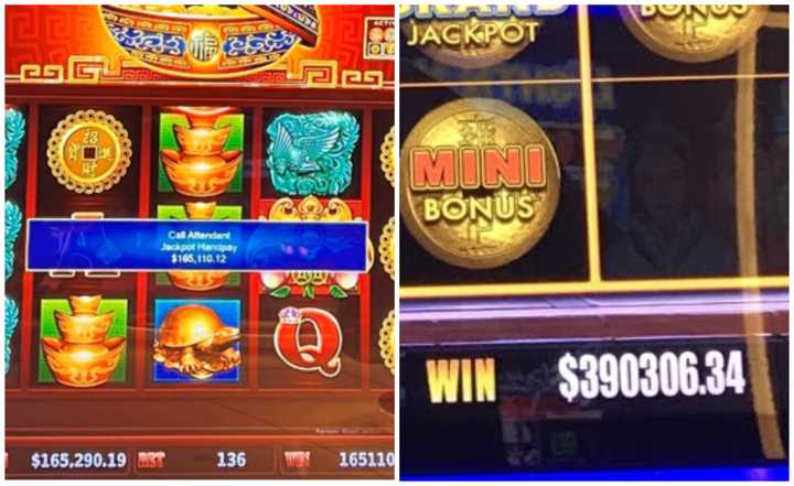 $165,110.12 and $390,306.34 prizes won at&nbsp;Hard Rock Hotel &amp; Casino Atlantic City on November 1, 2024.