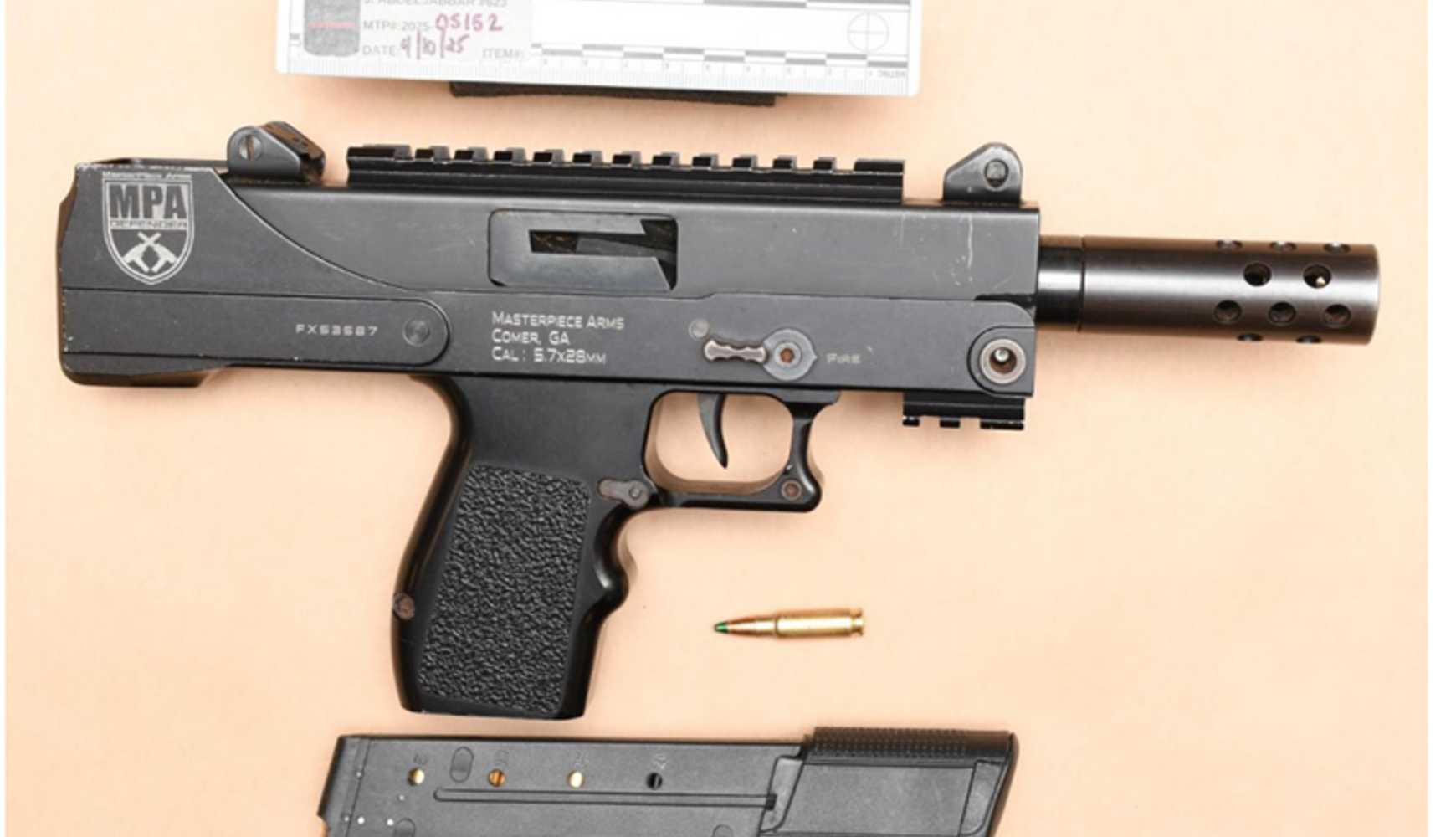 
The gun recovered from Ricardo Rush
