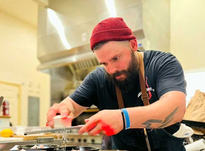 Chef John Thomas of Gameroom Eats at the American Dream Mall.