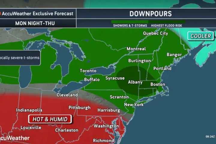 Rounds Of Downpours Head Toward Northeast: Here's When Threat Will Peak