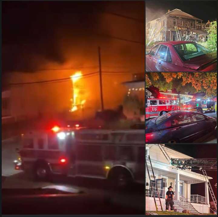 The fire and its aftermath in the 200 block of South Main Street in Red Lion.&nbsp;