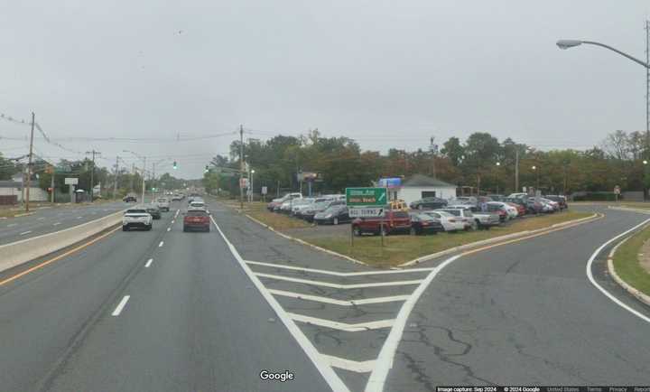 Route 36 South near the intersection with Union Avenue in Hazlet, NJ.