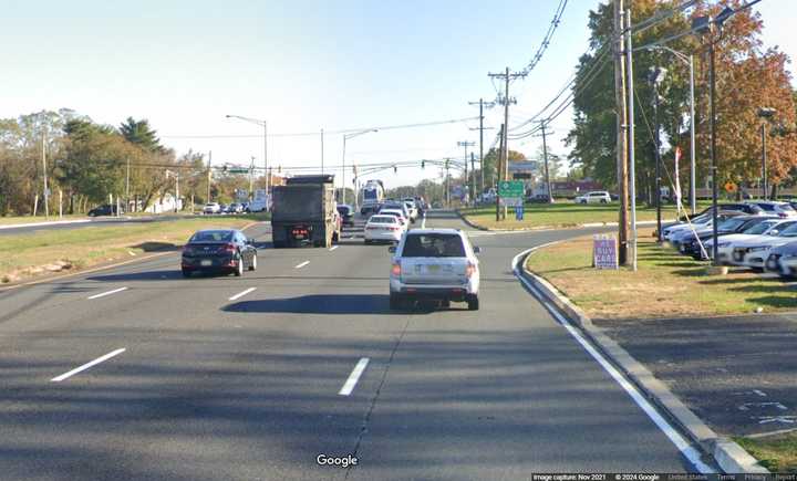 Route 36 near the intersection with Monmouth Road in West Long Branch, NJ.