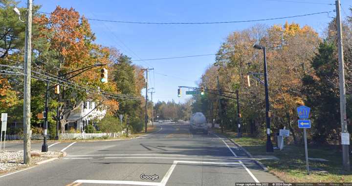 Route 47 near the intersection with Tyler Road in Dennis Township, NJ.