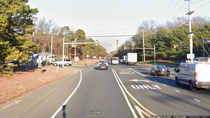 Route 70 near the intersection with Green Acres Road in Manchester Township, NJ.