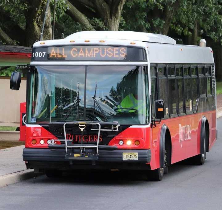 A Rutgers University bus.