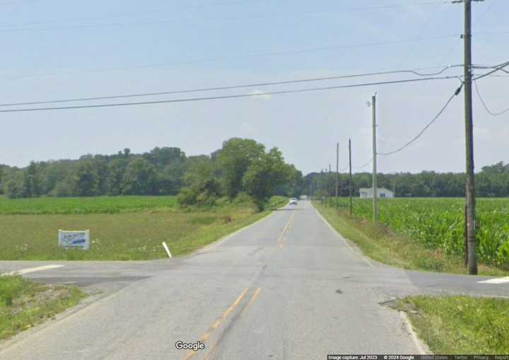 The intersection of Salem County routes 604 and 677 in Upper Pittsgrove, NJ.