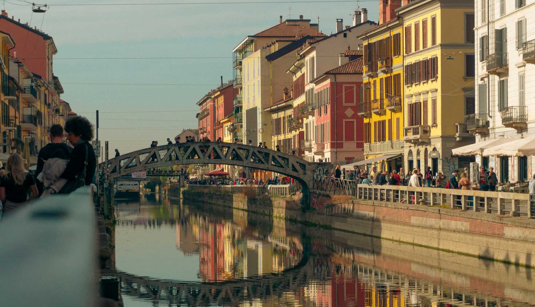 
A canal in the Navigli district of Milan, Italy.
