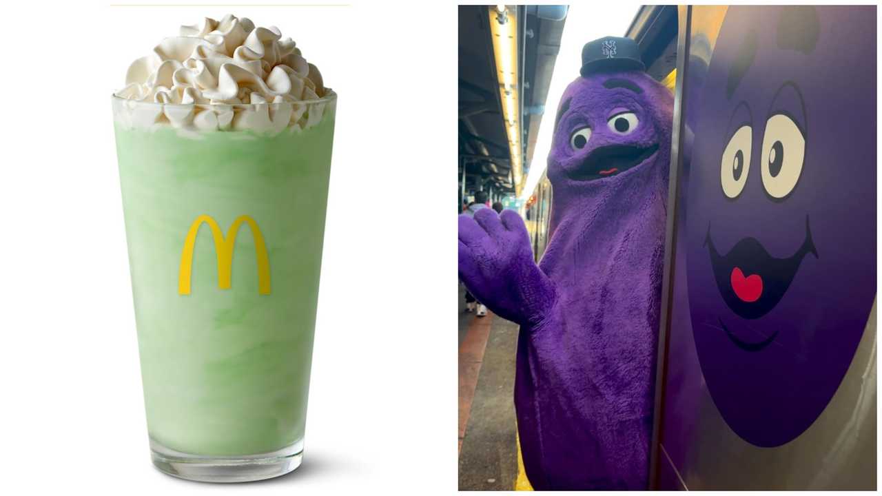 McDonald s Shamrock Shake Returns Along With Grimace s Irish Uncle mcdonald-s-shamrock-shake-returns-along-with-grimace-s-irish-uncle