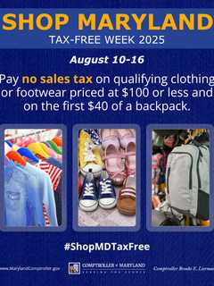 Maryland’s Tax‑Free Week Returns — One Week To Shop Without Sales Tax