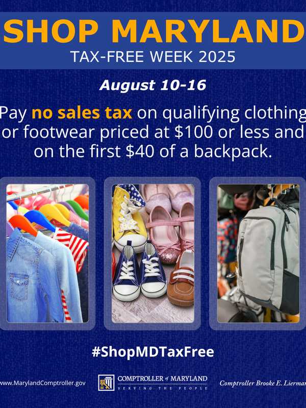 Maryland’s Tax‑Free Week Returns — One Week To Shop Without Sales Tax