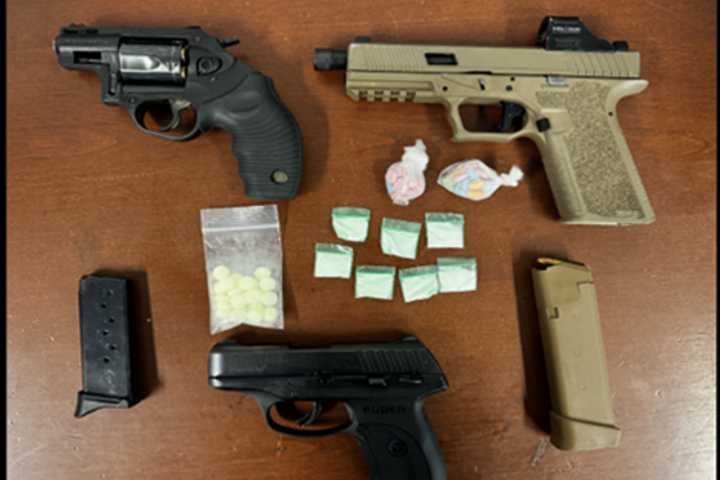 Guns, MDMA, Cocaine Found In Car Stopped On I-684 In Southeast: Duo Arrested, Police Say
