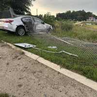 <p>The scene of the crash in Stafford County.</p>