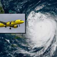 Spirit Plane Spotted Flying Over Hurricane Erin Sparks Online Buzz