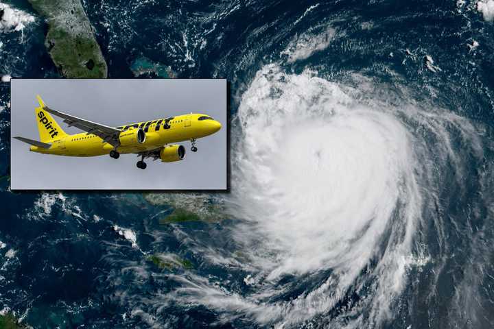 Spirit Plane Spotted Flying Over Hurricane Erin Sparks Online Buzz