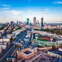 <p>The Boston skyline.</p>