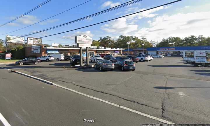 The Towne Center shopping plaza on Route 35 North in Oakhurst, NJ.