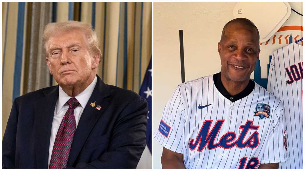 President Donald Trump and New York Mets legend Darryl Strawberry. President Donald Trump and New York Mets legend Darryl Strawberry.