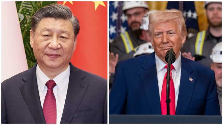 Chinese President Xi Jinping and US President Donald Trump.