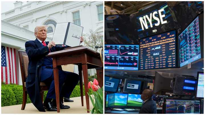 President Donald Trump announced sweeping tariffs in the Rose Garden at the White House on April 2, 2025.