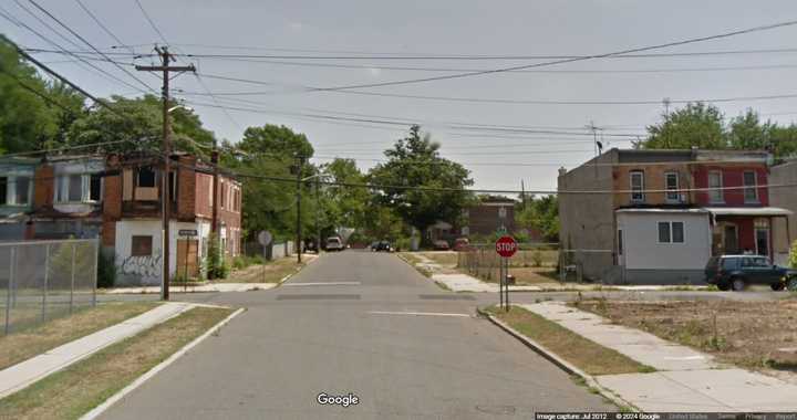 Tulip Street near the intersection with South Seventh Street in Camden, NJ.