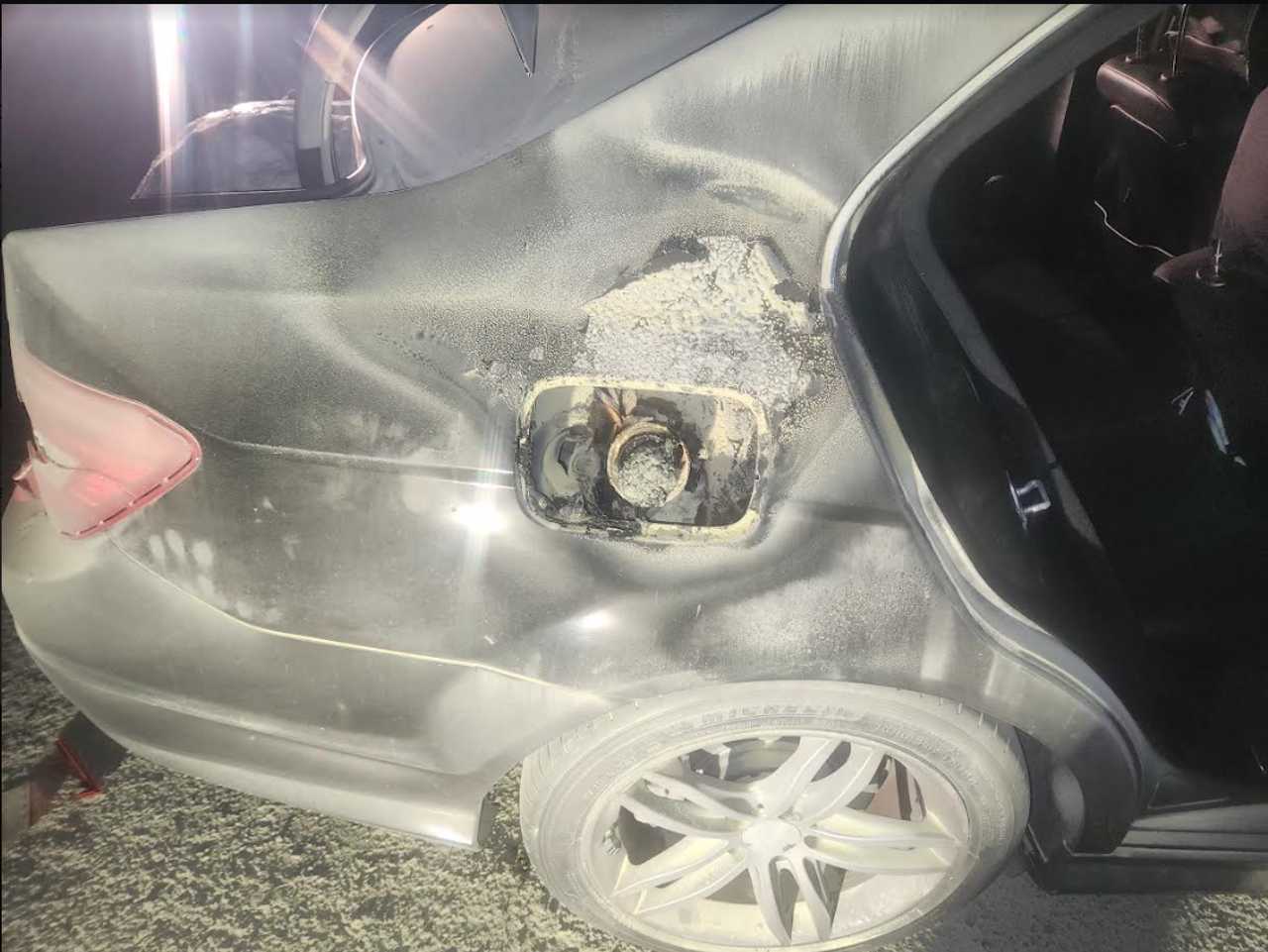 Suspect Inserted Combustible Material In Mercedes Gas Tank In