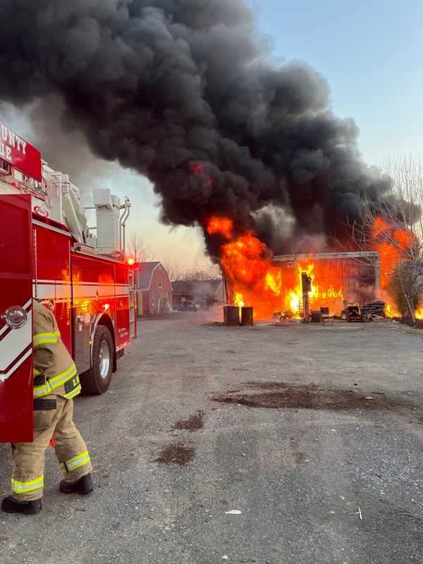 Firefighter Saves Unconscious Man From Raging Barn Fire In Maryland: Officials