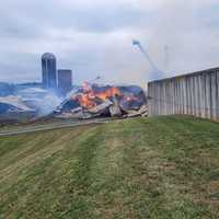 Two Barns Collapse, Tractors Destroyed In $500K Fire At Cold Springs Farm