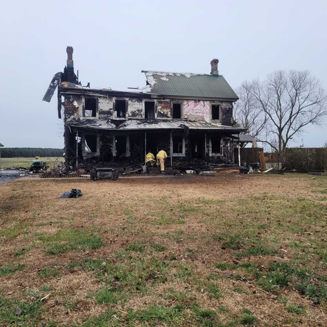 The dog and the homeowner were able to escape in Maryland.