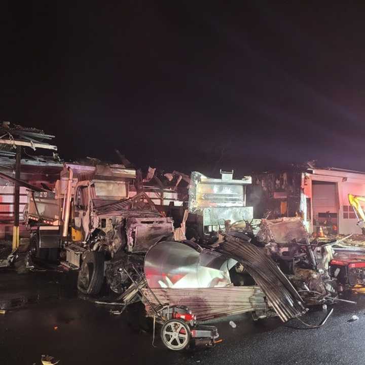 Deputy State Fire Marshals continue to investigate the cause of a Thursday evening fire at a Maryland State Highway Administration facility