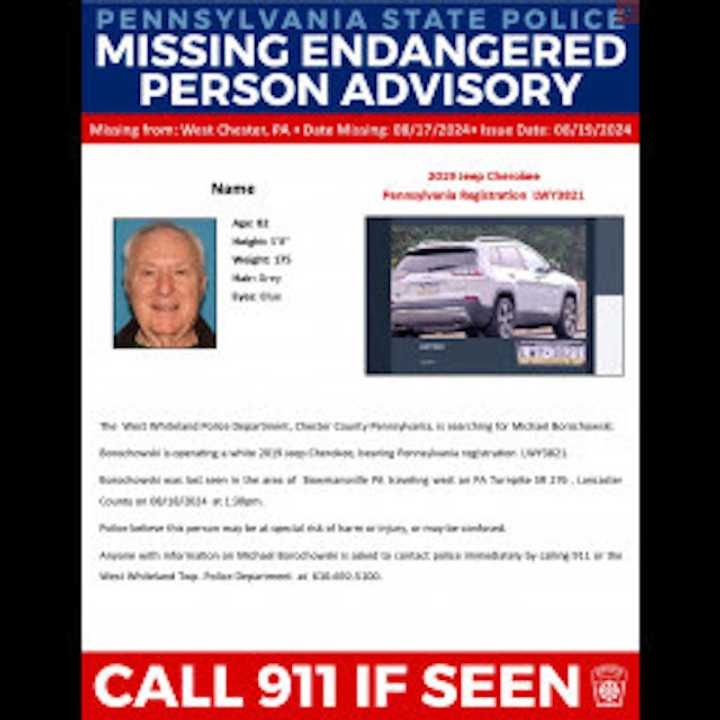 An 82-year-old man has gone missing.