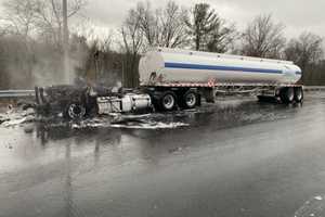 Fuel Truck Fire Shuts Down I-91, Hazmat Crews Called to Scene